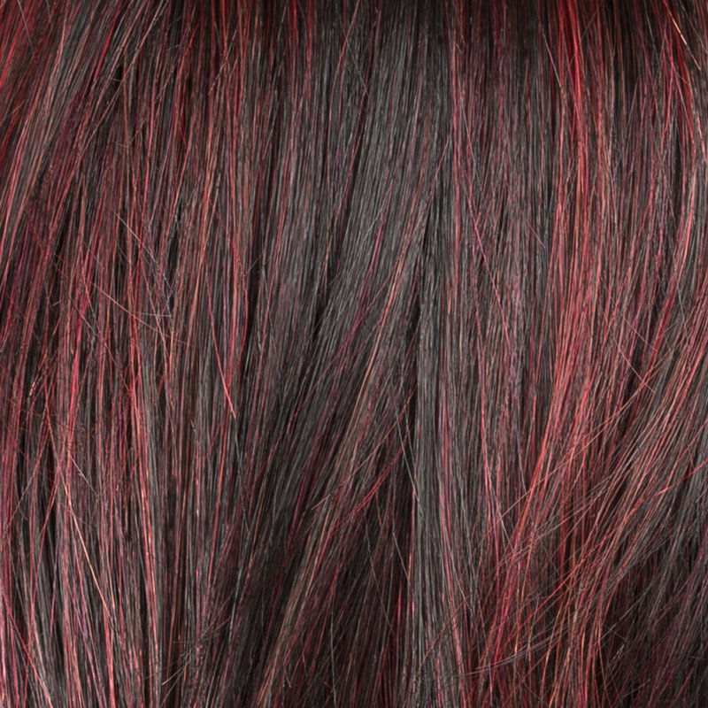 Peruecke flash in der Farbe auberginerooted